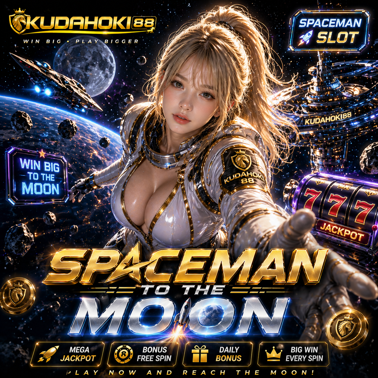 KUDAHOKI88 🛸Daftar Situs (Slot) Gacor SPACEMAN Online Terpercaya Gampang Maxwin 2026 SPACEMAN